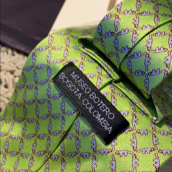 Mens FERNANDO BOTERO Silk Tie - Picture 3 of 5